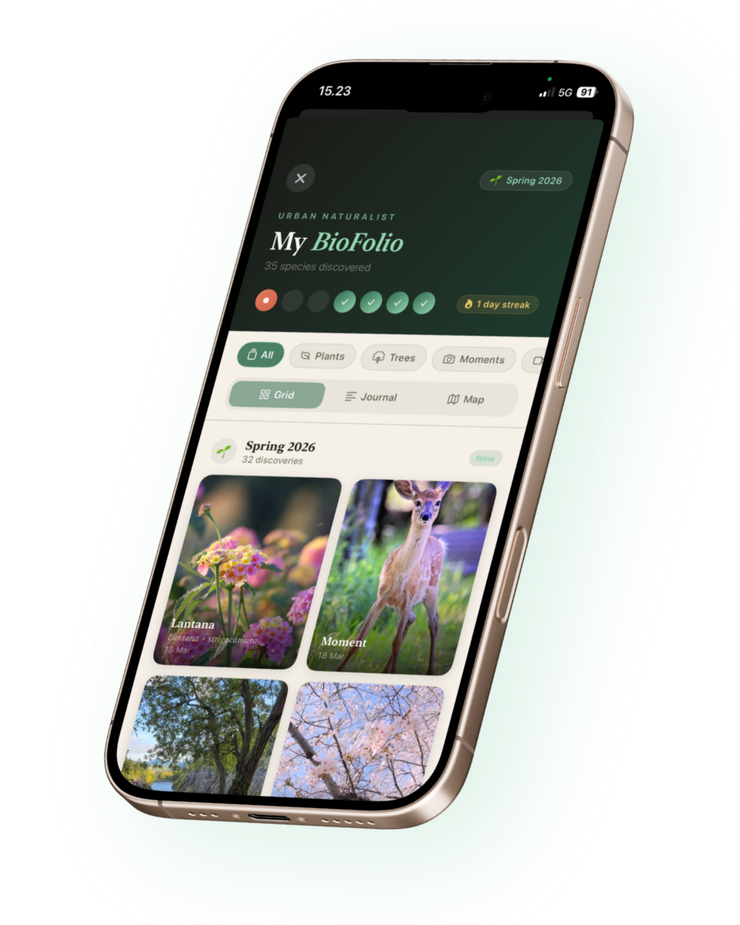BioFolio — My Nature Journal with 35 species discovered